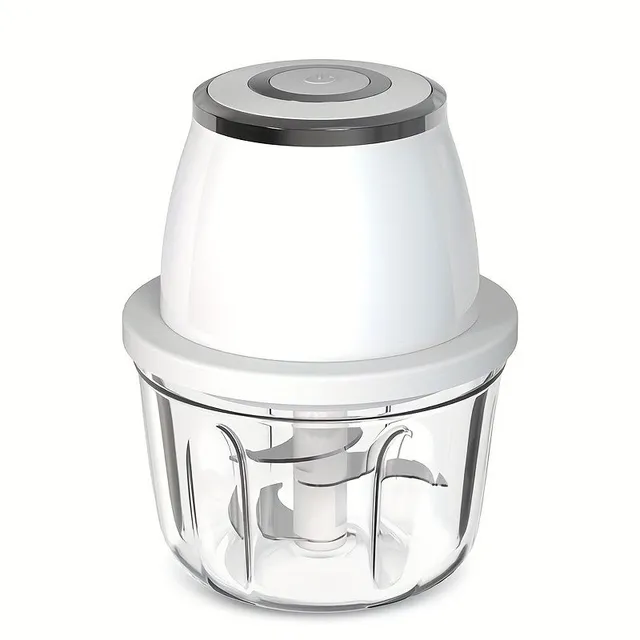 Stainless steel electric mini food crusher (350 ml) - USB charging