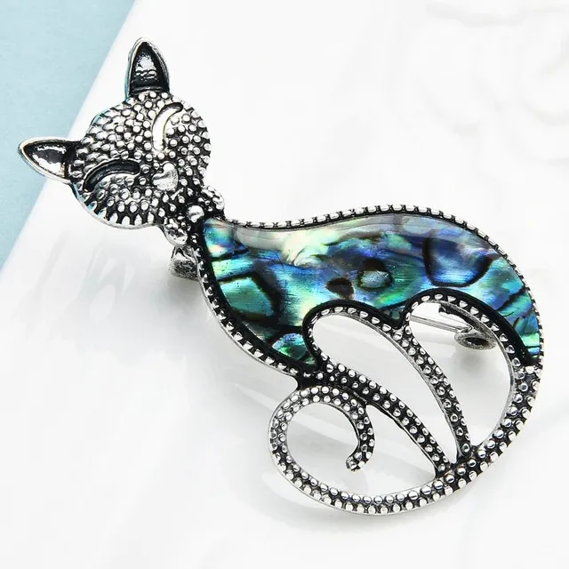Beautiful stylish cat brooch Charlee