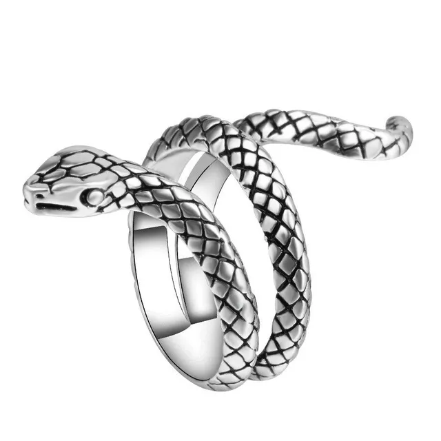 Men's ring with snake