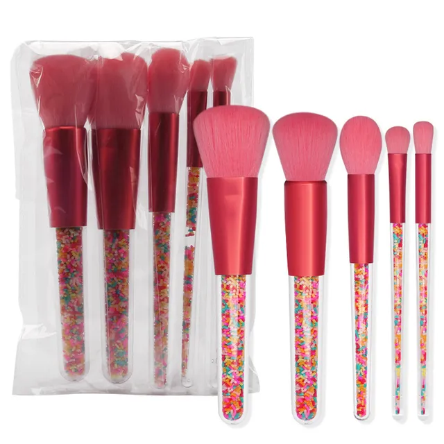 Set of professional cosmetic brushes Lollipop