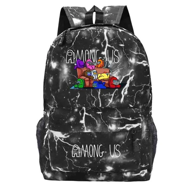 School backpack printed with Among Us characters 7