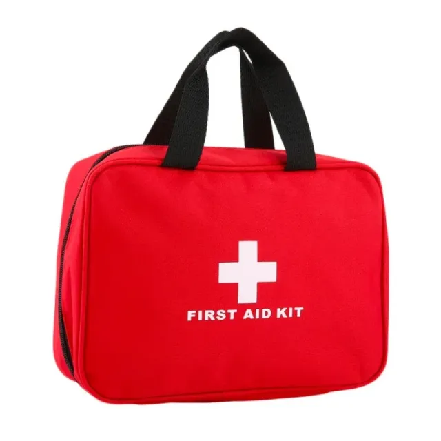 Portable bag for a first aid kit for outdoor rescue and storage of medicines