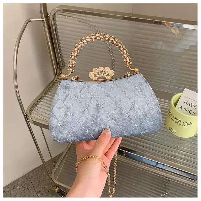 Elegantná večerná taška taška s kameňmi - ideálna pre svadby, lopty a večierky
