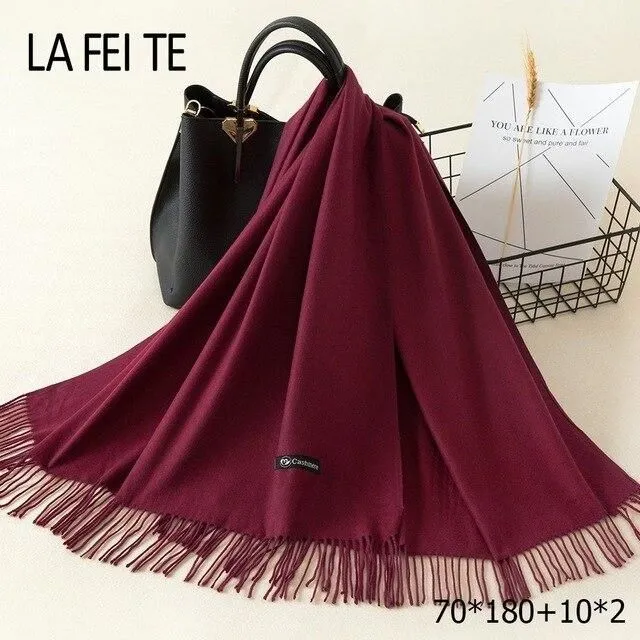 Ladies' cashmere scarf 4 70x180