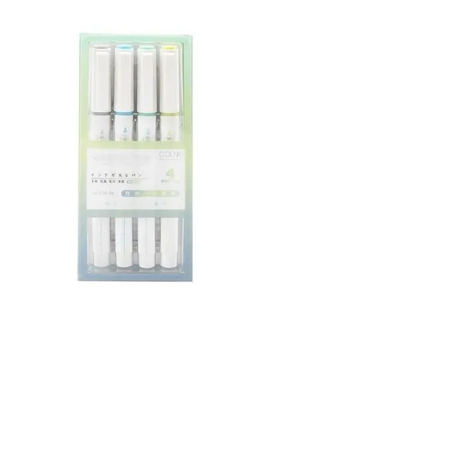 Minimalist original modern set of glittering highlight markers to highlight notes 4 pcs