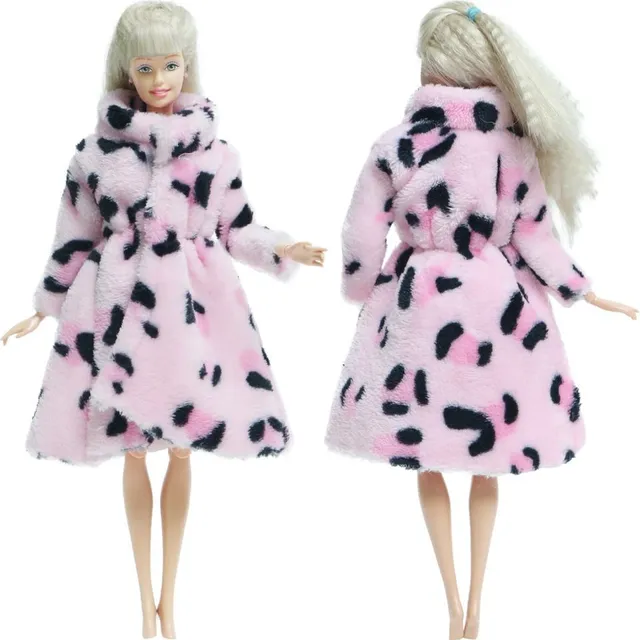 Soft coat for Barbie doll