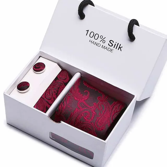 Luxury men's set Vangise | Tie, Handkerchief, Cufflinks