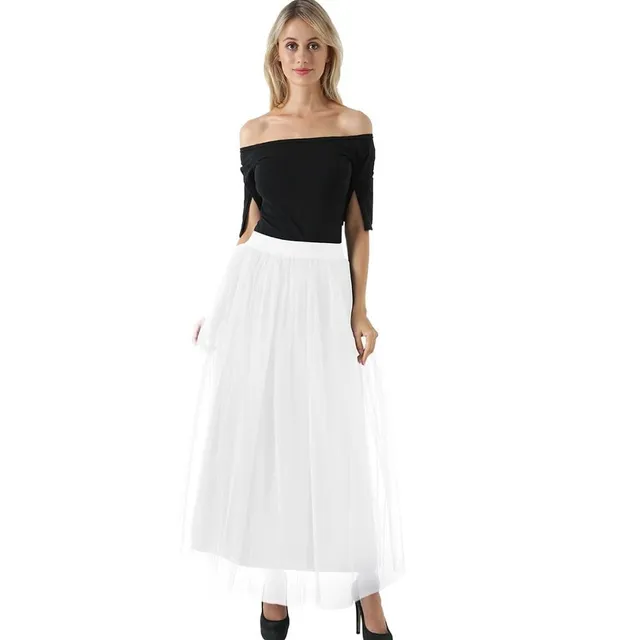 Women's tulle maxi skirt