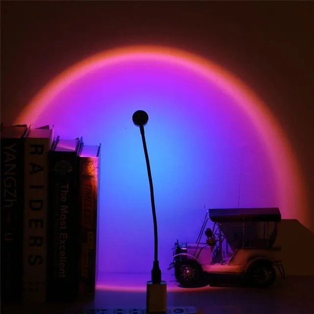 USB style lamp with sunset effect