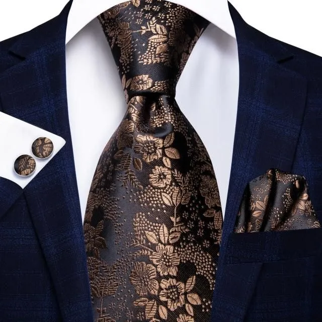 Luksusowy jedwabny krawat męski sn-3021