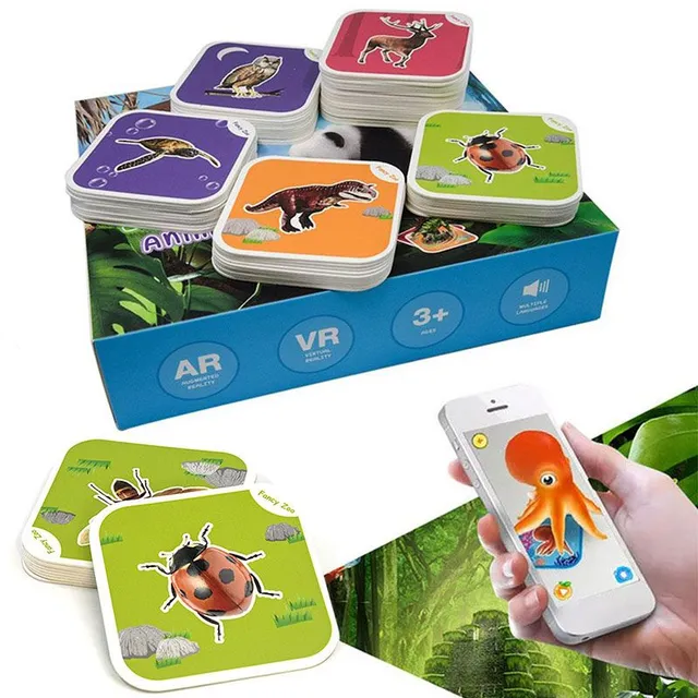 Inteligentná sada virtuálnych 4D kariet pre deti