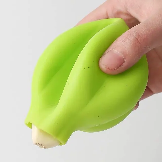 Silicone garlic peeler