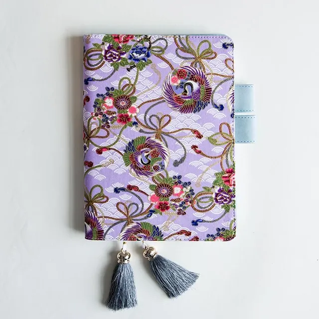 Diary with Japanese fabric cover