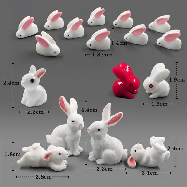 Ceramic Easter Bunny figurines