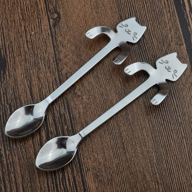 Coffee spoon with cat - 2 k