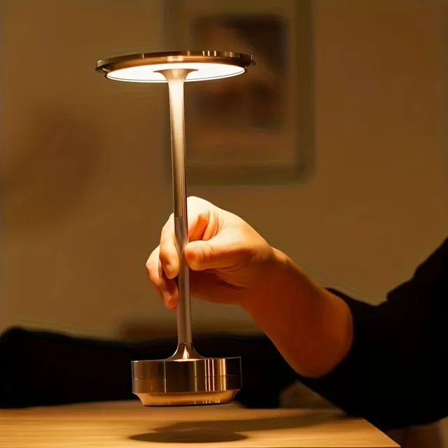 Rechargeable table lamp with touch control and 3 brightness levels