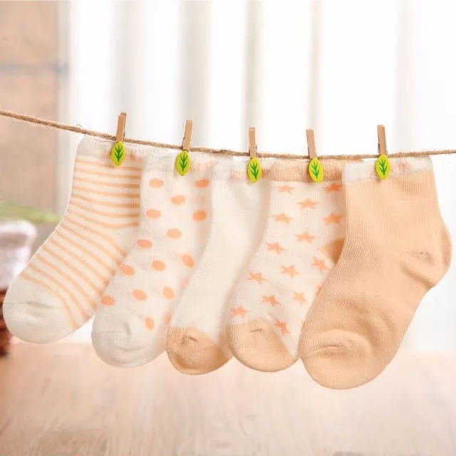 Dětské ponožky (5 párů) - 8 barev