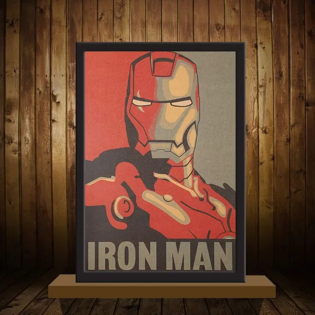 Pevný plakát IRON MAN AVENGERS z pevného papíru