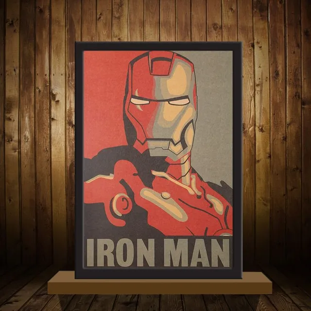 Fixed poster IRON MAN AVENGERS made of solid paper