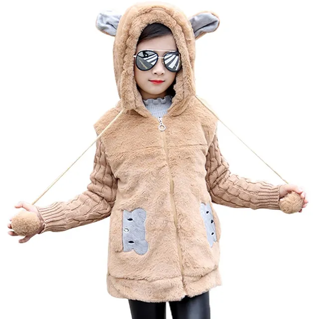 Girls plush jacket - 2 colours