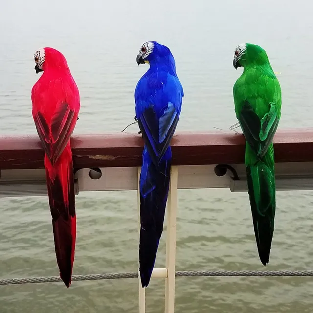 Kerti dekoratív reális papagáj