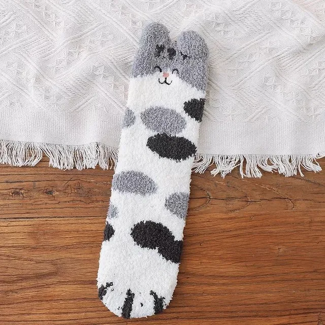 Cute ladies warm sleep socks