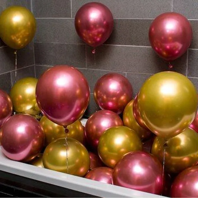Gold metal latex balloons 12inch as-picture-6