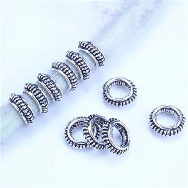 Metal hair rings