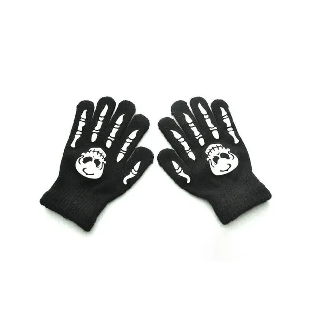 Children's gloves skeleton