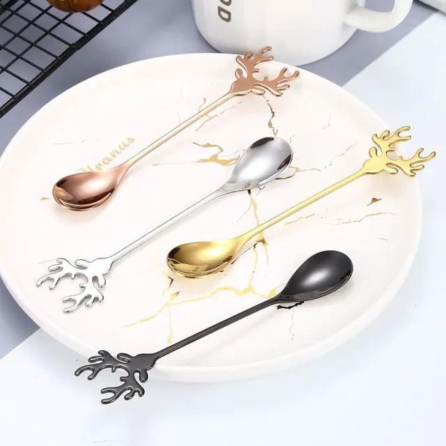 Beautiful modern Christmas teaspoons - different kinds