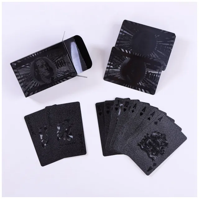 Waterproof gold plastic poker cards