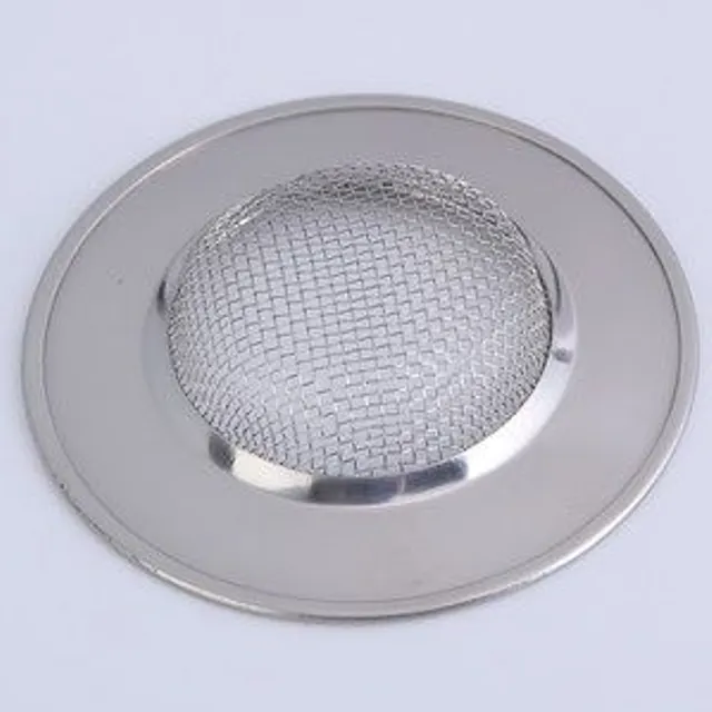 Stainless steel sieve for sinks and showers