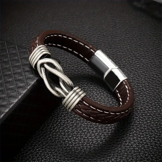 1pc trendy classic simple knitted chain chains made of artificial leather bracelet jewelry accessories Gifts for men Women