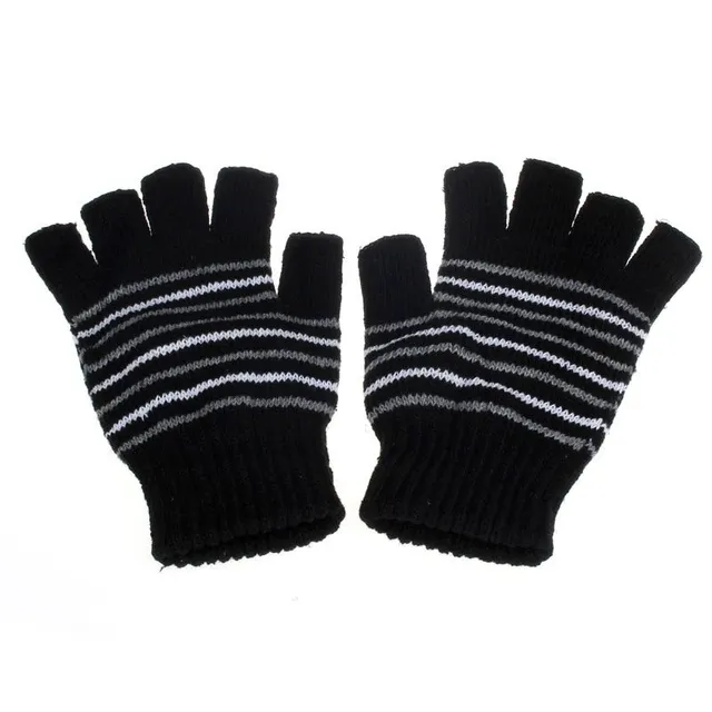 Warmed, fingerless gloves