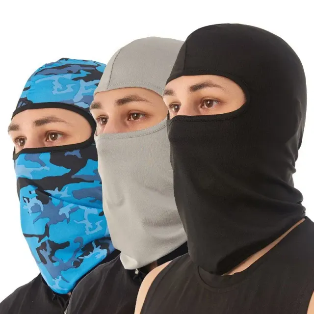Motorcycle cycling mask with fast-drying lycro neck