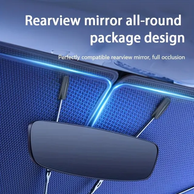 New car sun visor: Telescopic sun visor for insulation of heat and protection against sunlight