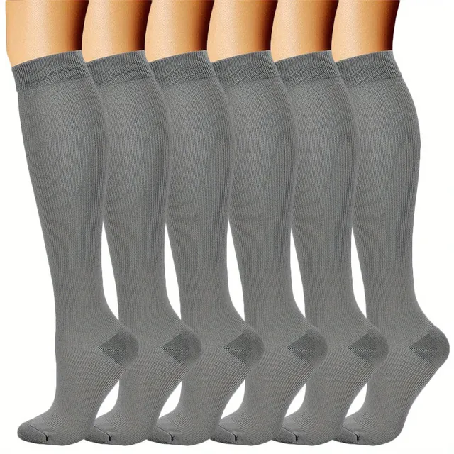 Kompressziós zokni férfiaknak (6 pár), 15-20 Hgmm, a jobb vérkeringésért, a visszeres vénák ellen, ideális mentősöknek, futásnak és túrázásnak