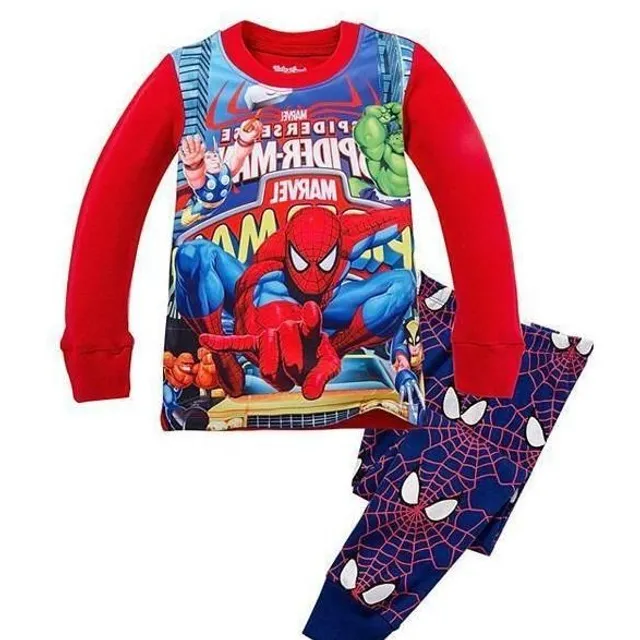 Pijama lungă pentru copii cu Spiderman