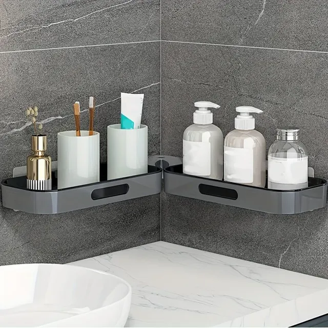 Bathroom miracle: Plastic wall shelf for easy storage