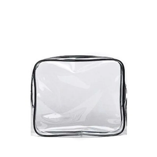 Hordozható átlátszó táska kozmetikumok és egyéb apró tárgyak számára