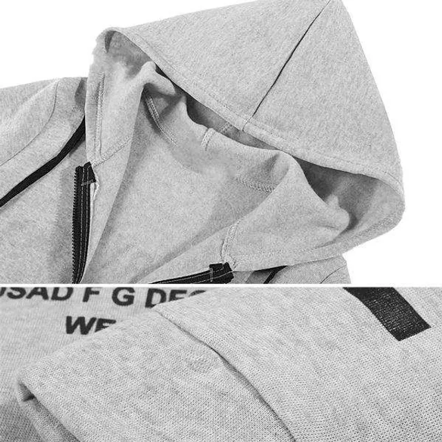 Women's long hoodie with zipper and hood