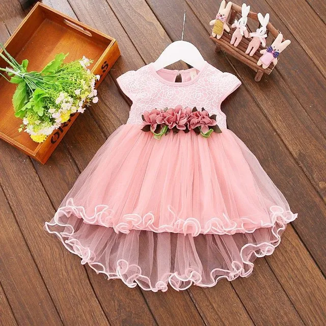 Baby girl dress with flowers