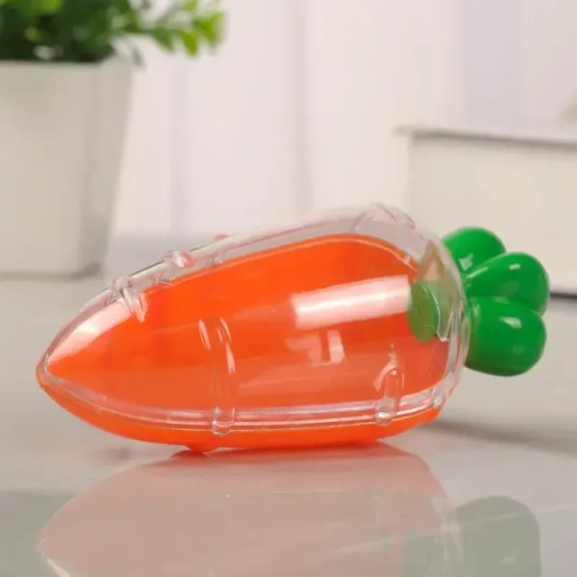 Cute plastic candy boxes in carrot shape - Easter decorations and gifts for children