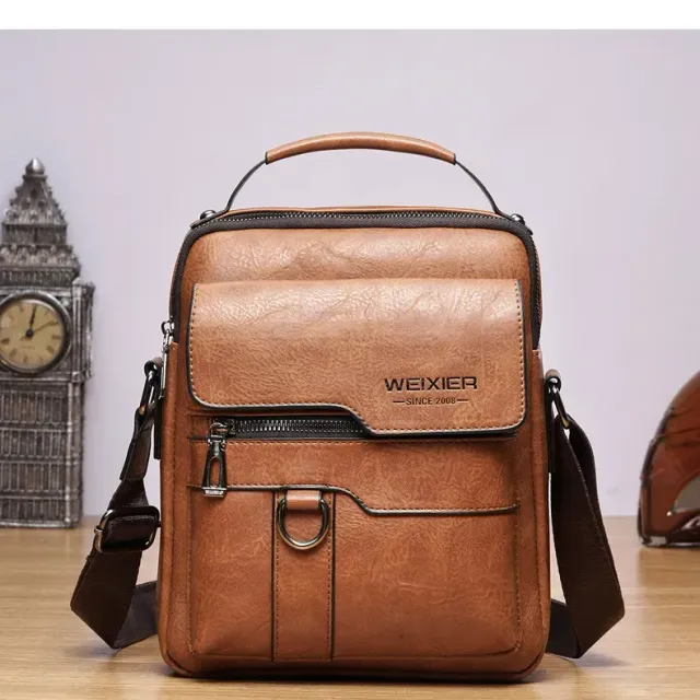 Herren Leder Crossbody Tasche für Reisen