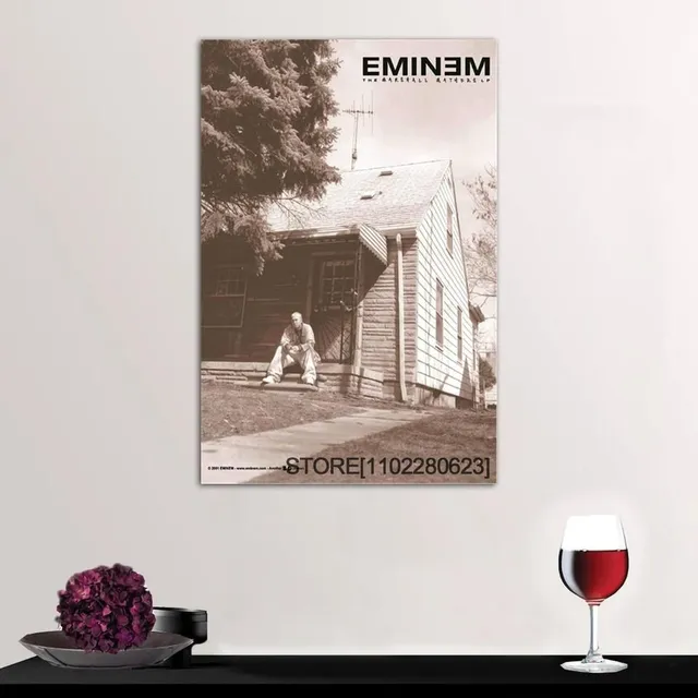 Poster pe pânză cu motivul rapperului preferat EMINEM - diferite dimensiuni