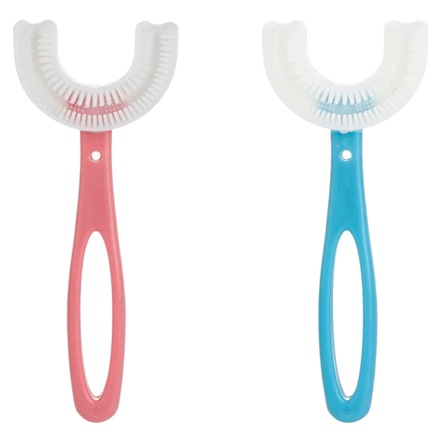 Periuță de dinți pentru copii în formă de U - 2 variante