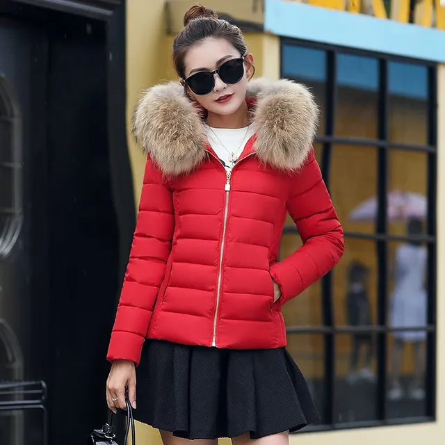 Beautiful warm ladies winter jacket with fur