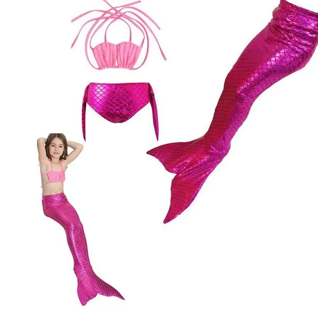 Girls swimsuit with mermaid tail