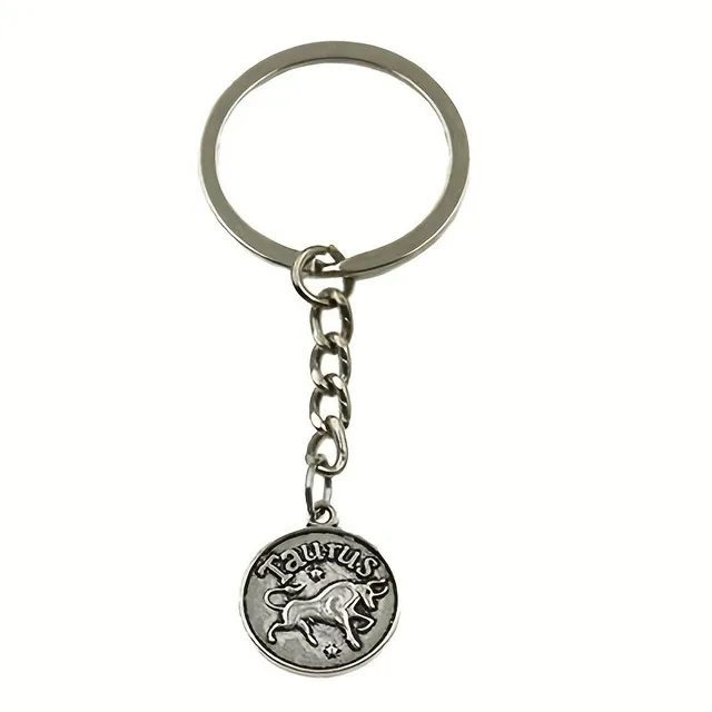 Keychain s 12 znakmi zverokruhu - Rakovina, Beran, Lev, Hmotnosť, Panna, Gemini