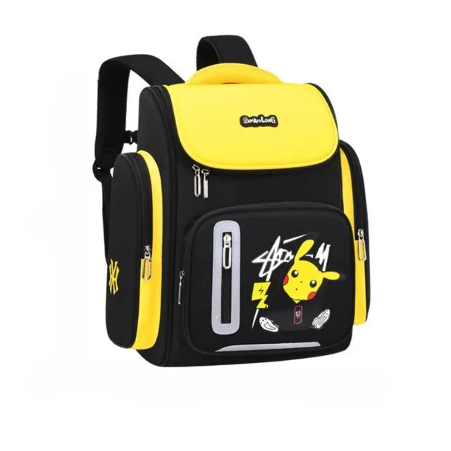 Children's school bag with the motif of Pokemon Pikachu Pikachu yellow big